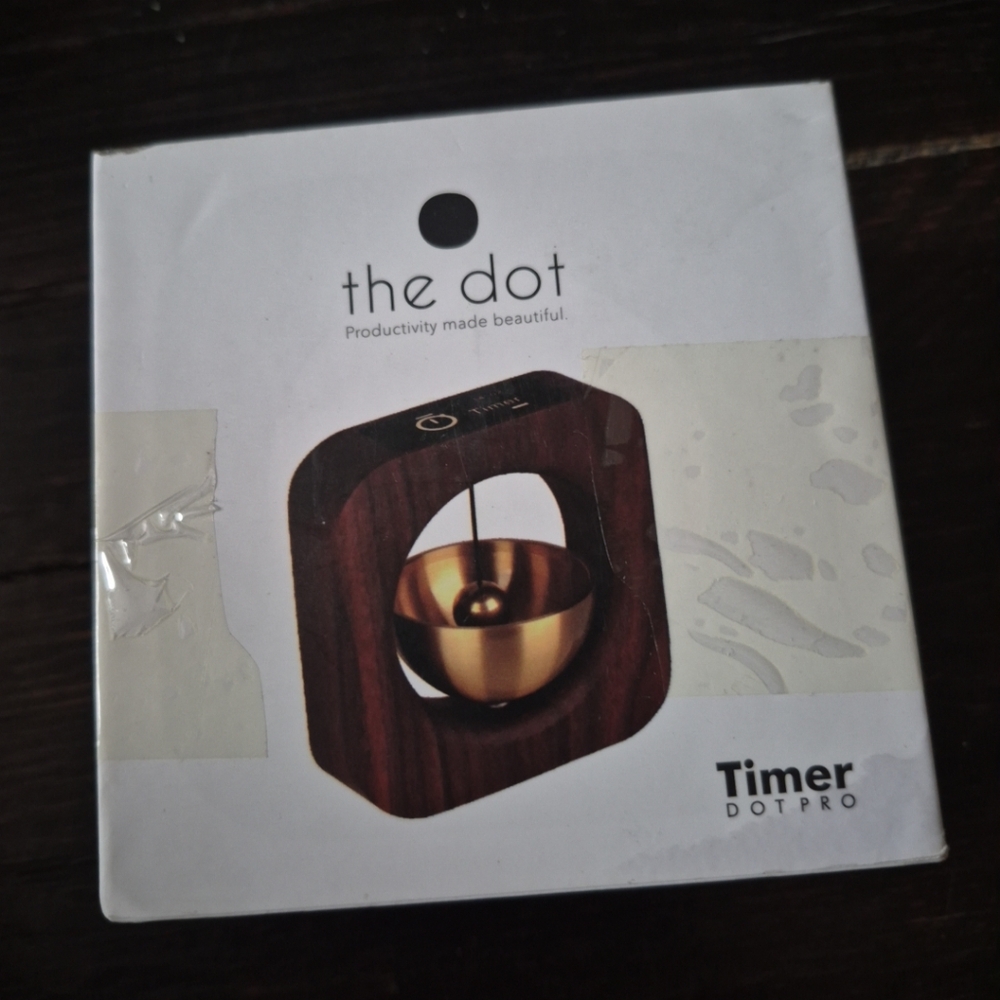 The Original Dot Pro Timer Wooden Pomodoro Cube - High-End Quality (Wood)